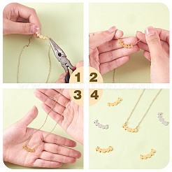 20Pcs 2 Colors 304 Stainless Steel Connector Charms&nbsp;STAS-SZ0003-12