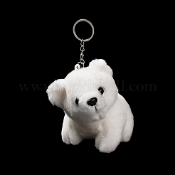Cartoon PP Cotton Plush Simulation Soft Stuffed Animal Toy Bear Pendants Decorations&nbsp;HJEW-K043-10