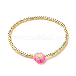 Handmade Polymer Clay Heishi Beads Stretch Bracelets Set&nbsp;BJEW-JB07406-03