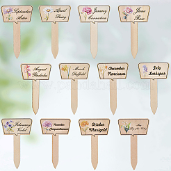 2 Bags Wooden Plant Labels&nbsp;DIY-CP0012-70