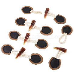 5 Pairs Resin Buttons&nbsp;BUTT-TA0001-48A