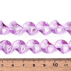 Baking Paint Transparent Glass Beads Strands&nbsp;DGLA-N017-03A