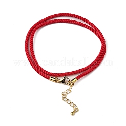 Nylon Milan Cord Necklace Making&nbsp;MAK-M028-01G-17