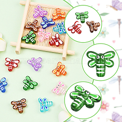 16Pcs 8 Colors Handmade Lampwork Enamel Beads&nbsp;LAMP-PA0001-39