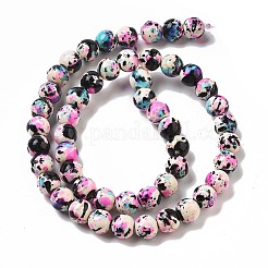 Synthetic Turquoise Dyed Beads Strands&nbsp;G-E594-24S