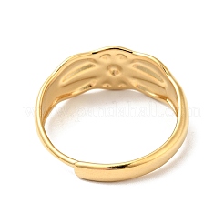 Ion Plating(IP) 304 Stainless Steel Sun Adjustable Ring for Men Women&nbsp;RJEW-I085-14G