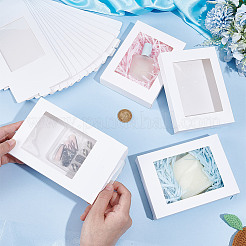 Rectangle Paper Biscuit Boxes with Clear Window&nbsp;CON-WH0107-02C-02