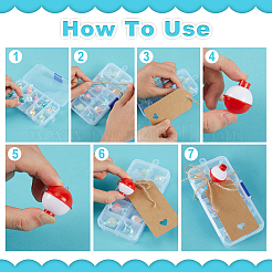 30Pcs Ball Shape Plastic Fish Float&nbsp;FIND-TW0001-01