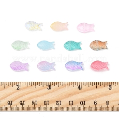 50Pcs Transparent Spray Painted Glass Beads&nbsp;GLAA-FS0002-06B