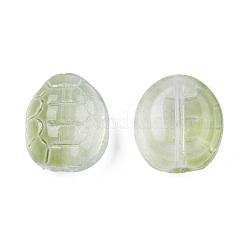 Transparent Spray Painted Glass Beads&nbsp;GLAA-N035-022-C07
