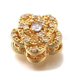 Brass Pave Cubic Zirconia Multi-strand Links&nbsp;KK-F913-10G