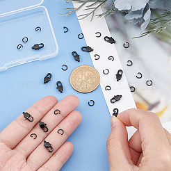 12Pcs Ion Plating(IP) 304 Stainless Steel Lobster Claw Clasps&nbsp;STAS-UN0040-75
