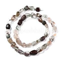 Natural Lodolite Quartz Beads Strands&nbsp;G-G018-66