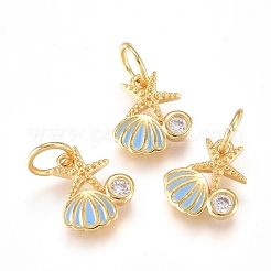 Brass Charms&nbsp;ZIRC-L070-79
