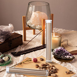 Transparent Tube Plastic Bead Containers with Lids&nbsp;CON-WH0092-81B