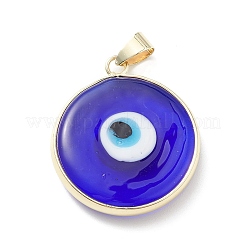 Handmade Evil Eye Lampwork Pendants&nbsp;LAMP-F031-03G-02