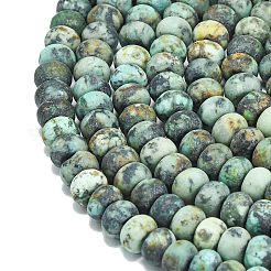 Natural African Turquoise(Jasper) Beads Strands&nbsp;G-P575-A20-8x5mm