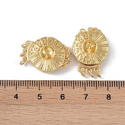 Rack Plating Brass Box Clasps&nbsp;KK-G494-02G