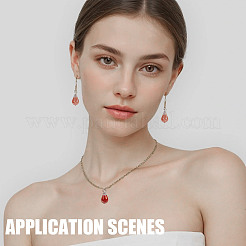 80Pcs Imitation Gemstone Acrylic Pendants&nbsp;PALLOY-HY00100