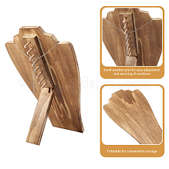 Bust Wooden Display Stands for Necklaces&nbsp;ODIS-WH0331-54