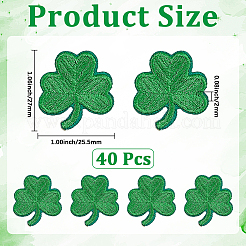 40Pcs Saint Patrick's Day Computerized Embroidery Cloth Self Adhesive Patches&nbsp;PATC-CY0001-51A