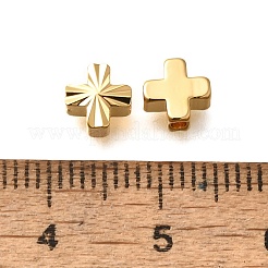 Brass Textured Beads&nbsp;KK-Z092-01B-G
