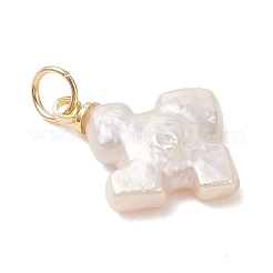 Natural Baroque Keshi Pearl Pendants&nbsp;PALLOY-JF04919-02
