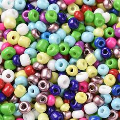 Opaque Colours Luster & Silver Lined & Transparent & Frosted Colours 6/0 Glass Seed Beads&nbsp;SEED-A030-03E