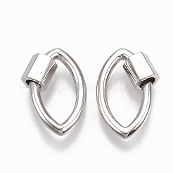 Brass Screw Carabiner Lock Charms&nbsp;KK-T047-09P