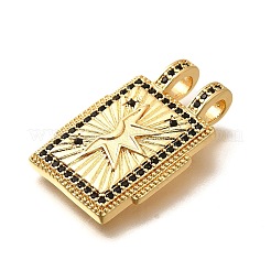 Brass Micro Pave Cubic Zirconia Pendants&nbsp;KK-U055-06C