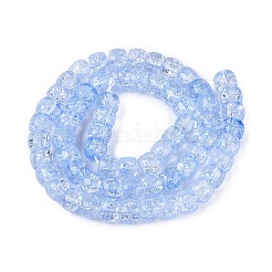Crackle Transparent Glass Beads Strands&nbsp;GLAA-N069-03A-03