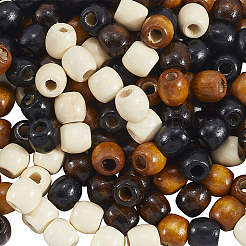 200Pcs 4 Colors Dyed Natural Maple Wood Beads&nbsp;WOOD-PA0001-02