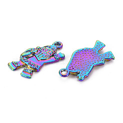 Rainbow Color Alloy Pendants&nbsp;PALLOY-S180-267-NR