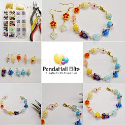 Handmade Millefiori Lampwork Beads&nbsp;LAMP-PH0002-10