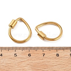 304 Stainless Steel Locking Carabiner&nbsp;STAS-C092-01B-G