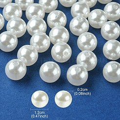 ABS Plastic Imitation Pearl Round Beads&nbsp;MACR-YW0002-12mm-82