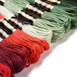 12 Skeins 12 Colors 6-Ply Polyester Embroidery Floss&nbsp;OCOR-M009-01B-03