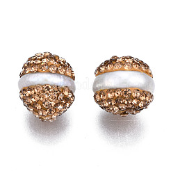 Polymer Clay Rhinestone Beads&nbsp;RB-S056-21-01