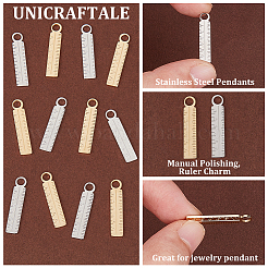 12Pcs 2 Colors 304 Stainless Steel Pendants&nbsp;FIND-UN0003-79