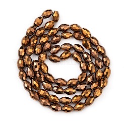Electroplate Glass Beads&nbsp;GC881Y-4