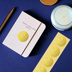 Plastic Self Adhesive Gold Foil Embossed Stickers&nbsp;DIY-WH0211-173