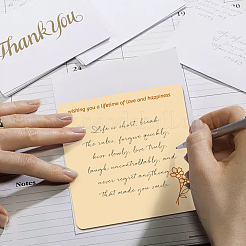 Wooden Commemorative Cards&nbsp;WOOD-WH0040-009