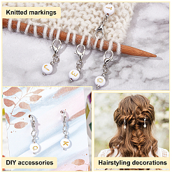 2 Sets Plating Acrylic Pendants Decoration&nbsp;HJEW-PH0001-59