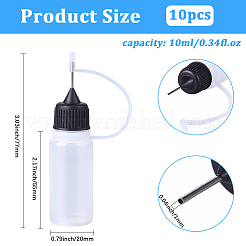 10Pcs Polyethylene(PE) Needle Applicator Tip Bottles&nbsp;TOOL-GF0003-52B