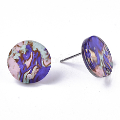 Cellulose Acetate(Resin) Stud Earring Findings&nbsp;KY-R022-015