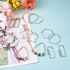 Iron Hoop Earrings&nbsp;EJEW-TA0010-07