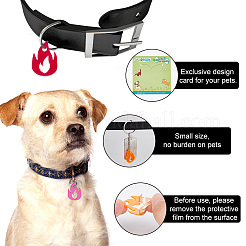 42Pcs 3 Colors Transparent Blank Acrylic Pet Dog ID Tag&nbsp;PALLOY-AB00048