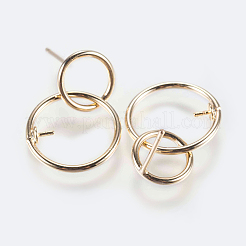 Brass Stud Earring Findings&nbsp;LS-KK-J268-08G