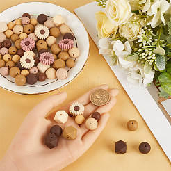 100Pcs 14 Styles Daisy Food Grade Eco-Friendly Focal Silicone Beads&nbsp;SIL-SC0002-16