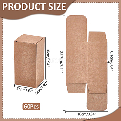Folding Kraft Paper Mailer Boxes&nbsp;CON-WH0100-63A